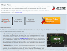 Tablet Screenshot of mergepoker.org